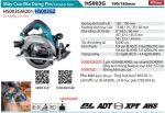 Makita HS003GZ MÁY CƯA ĐĨA DÙNG PIN(190MM/AWS/BL)(40V M (không kèm pin sạc)