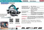 Makita HS004GM201 MÁY CƯA ĐĨA DÙNG PIN(190MM/CÓ THỂ GẮN TR (kèm 02 pin 4.0Ah + sạc nhanh)