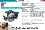 Makita HS012GZ MÁY CƯA ĐĨA DÙNG PIN(165MM/AWS/BL)(40V MAX)