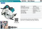 Makita HS7010 MÁY CƯA ĐĨA(185MM)