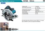 Makita HS7600 MÁY CƯA ĐĨA(185MM)