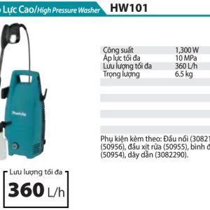 Makita HW101 MÁY XỊT RỬA ÁP LỰC CAO