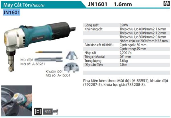 Makita JN1601 MÁY CẮT TÔN(1.6MM)