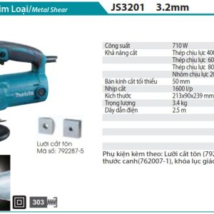 Makita JS3201 MÁY CẮT KIM LOẠI(3.2MM)