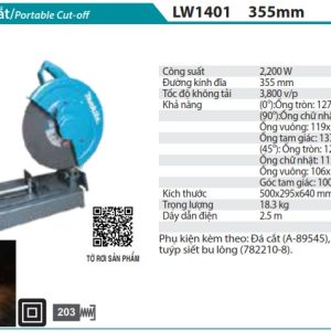 Makita LW1401 MÁY CẮT SẮT(355MM)