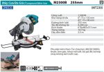 Makita M2300B MÁY CƯA ĐA GÓC(255MM) chưa kèm lưỡi cắt