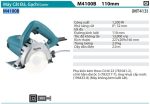 Makita M4100B MÁY CẮT ĐÁ/GẠCH(110MM)