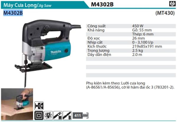 Makita M4302B MÁY CƯA LỌNG