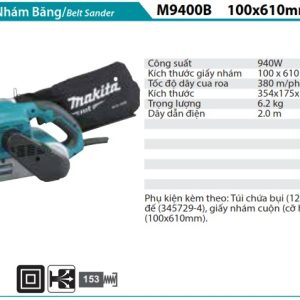 Makita M9400B MÁY CHÀ NHÁM BĂNG(100MMX610MM)