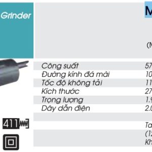 Makita M9501B MÁY MÀI GÓC(100MM/570W/CÔNG TẮC TRƯỢT)