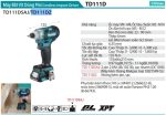 Makita TD111DZ MÁY BẮT VÍT DÙNG PIN(BL)(12V MAX) (không kèm pin sạc)