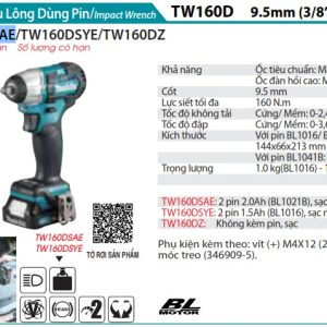 Makita TD110DSAE MÁY BẮT VÍT DÙNG PIN (12V MAX) (kèm 02 pin 2.0 + sạc)