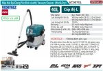 Makita VC007GLZ MÁY HÚT BỤI DÙNG PIN(WET&DRY/38L/AWS/BL) (không kèm pin sạc)