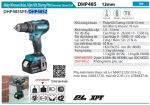 Makita DHP485Z MÁY KHOAN BÚA, VẶN VÍT DÙNG PIN(BL)(18V) (không kèm pin sạc)