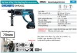 Makita DHR202SYE MÁY KHOAN BÊ TÔNG 3 CHỨC NĂNG DÙNG PIN (kèm 01 pin + sạc)