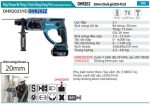 Makita DHR202Z MÁY KHOAN BÊ TÔNG 3 CHỨC NĂNG DÙNG PIN (không kèm pin sạc)