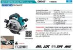 Makita DHS661RFJ MÁY CƯA ĐĨA(165MM/AWS/BL)(18V) (kèm 02 pin 3.0 + sạc nhanh)