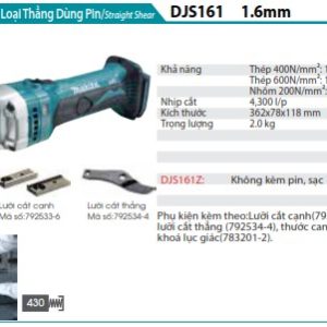 Makita DJR360Z MÁY CƯA KIẾM DÙNG PIN(BL)(18VX2) (không kèm pin sạc)