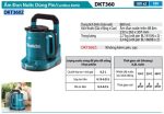 Makita DKT360Z ẤM ĐUN NƯỚC DÙNG PIN(18VX2) (không kèm pin sạc)