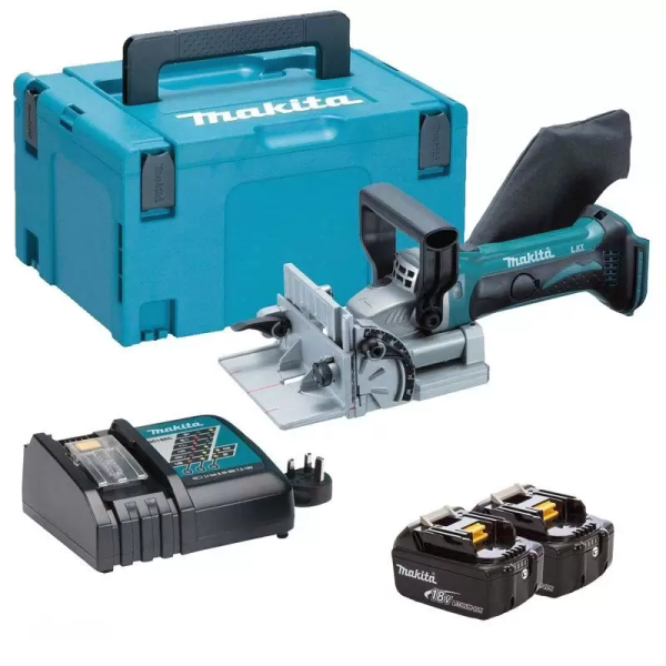 Makita DPJ180RFE MÁY GHÉP MỘNG DÙNG PIN(18V) (kèm 02 pin 3.0 + sạc nhanh)