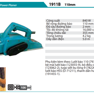 Makita 1911B Máy Bào (110MM)