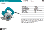 Makita 4100NH MÁY CẮT ĐÁ/GẠCH(110MM)