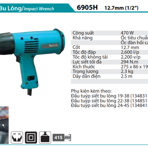 Makita 6905H MÁY SIẾT BU LÔNG(12.7MM)