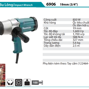 Makita 6906 MÁY SIẾT BU LÔNG(19MM)