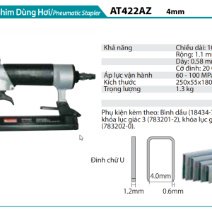 Makita AT422AZ MÁY BẮN GHIM DÙNG HƠI