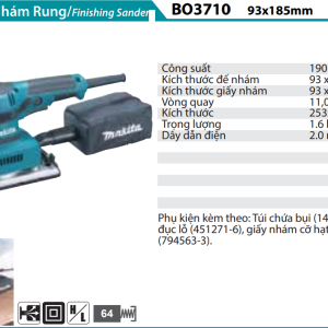 Makita BO3710 MÁY CHÀ NHÁM RUNG