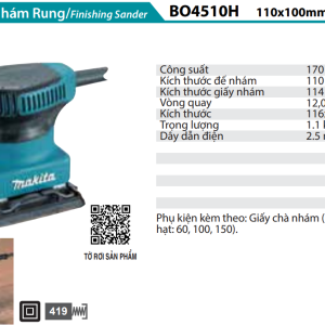 Makita BO4510H MÁY CHÀ NHÁM RUNG