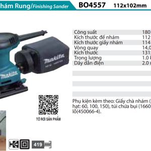 Makita BO4557 MÁY CHÀ NHÁM RUNG