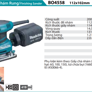 Makita BO4558 MÁY CHÀ NHÁM RUNG