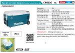 Makita CW002 MÁY LÀM MÁT VÀ ẤM DÙNG PIN(50L)(40V/18V/AC) (không kèm pin sạc)