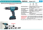 Makita DHP453SYE MÁY KHOAN BÚA, VẶN VÍT DÙNG PIN(18V) (kèm 02 pin 1.5 + sạc) (Hết hàng)