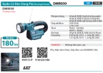 Makita DMR050 RADIO CÓ ĐÈN DÙNG PIN(18V/14.4V) (Chưa kèm pin sạc)