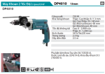 Makita DP4010 MÁY KHOAN TỐC ĐỘ CAO(13MM)