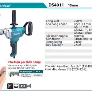 Makita DS4011 MÁY KHOAN(13MM)