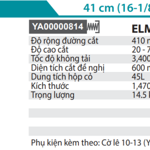 Makita ELM4120 MÁY CẮT CỎ ĐẨY DÙNG ĐIỆN(410MM)