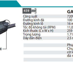 Makita GA4031 MÁY MÀI GÓC(100MM/720W/CÔNG TẮC ĐUÔI)