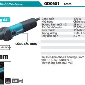 Makita GD0601 MÁY MÀI KHUÔN(6MM)