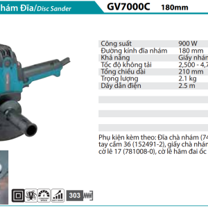 Makita GV7000 MÁY CHÀ NHÁM ĐĨA(180MM)