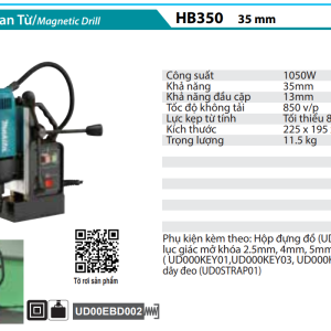 Makita HB350 MÁY KHOAN TỪ DÙNG ĐIỆN(35MM)