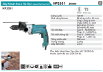 Makita HP2051 MÁY KHOAN BÚA 2 TỐC ĐỘ(20MM)