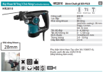 Makita HR2810 MÁY KHOAN BÊ TÔNG 3 CHỨC NĂNG