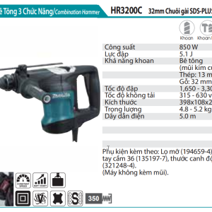 Makita HR3200C MÁY KHOAN BÊ TÔNG 3 CHỨC NĂNG