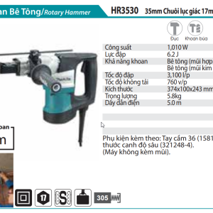 Makita HR3530 MÁY KHOAN BÊ TÔNG