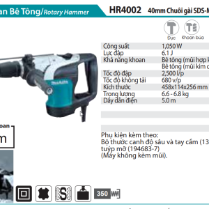 Makita HR4002 MÁY KHOAN BÊ TÔNG