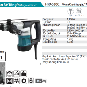 Makita HR4030C MÁY KHOAN BÊ TÔNG