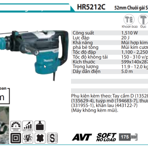 Makita HR5212C MÁY KHOAN BÊ TÔNG